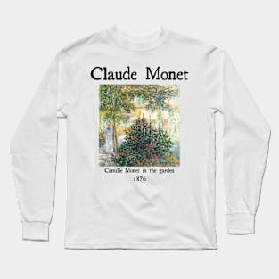 Camille Monet in the garden Long Sleeve T-Shirt